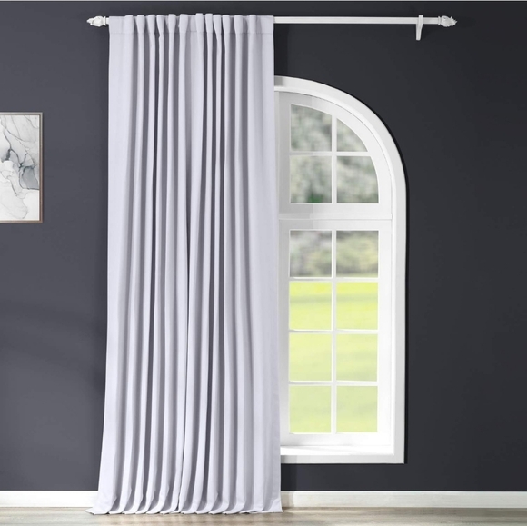 Elegant Fog Grey Curtain Panel - Picture 4 of 4